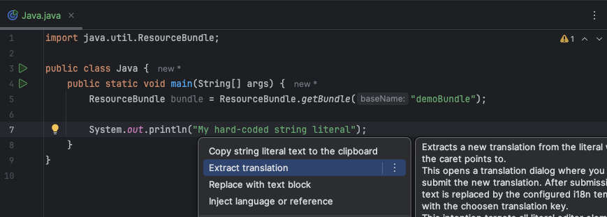 Editor Assistance Extract